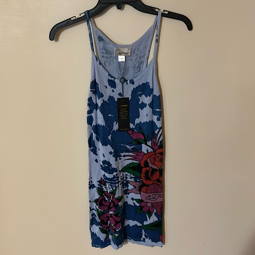 Ed hardy vintage mini dress tiny flaw size xs nwt